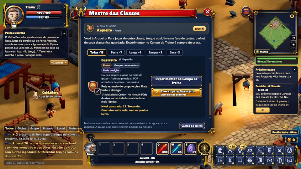 Imagem: 🛡️ Atualização · lote 119 · as classes